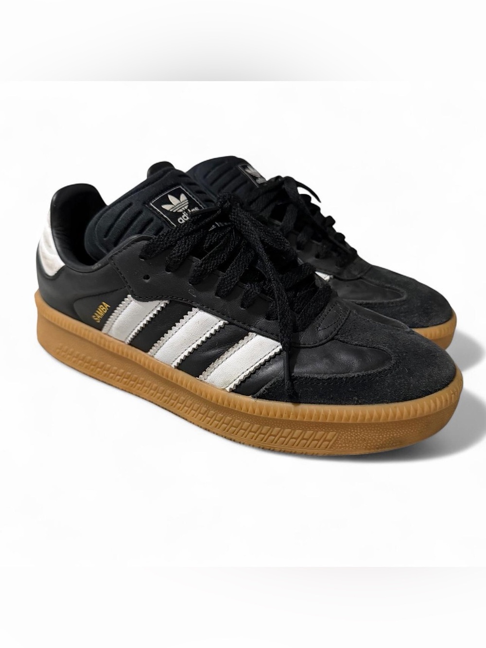 Men’s Adidas Samba XLG Core Black Cloud White Size 8
